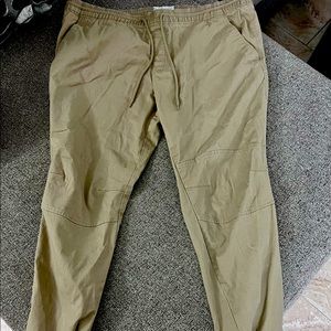 Draw string khaki pants